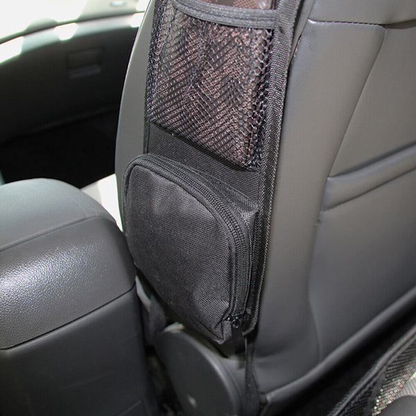 Car Seat Side Back Black Storage Organizer Mesh Pocket Hanging Bag Holder Bag AU