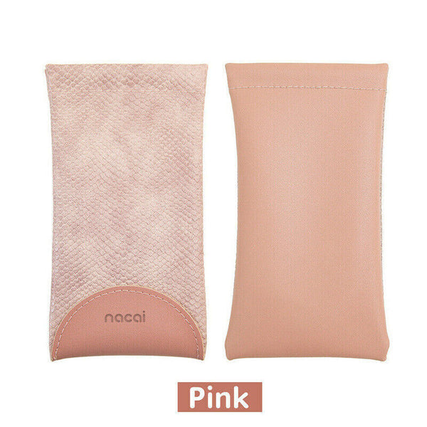 Mouth Snapped Sunglasses Eyeglass Glasses Case Soft Pouch Bag Pocket Spectacle
