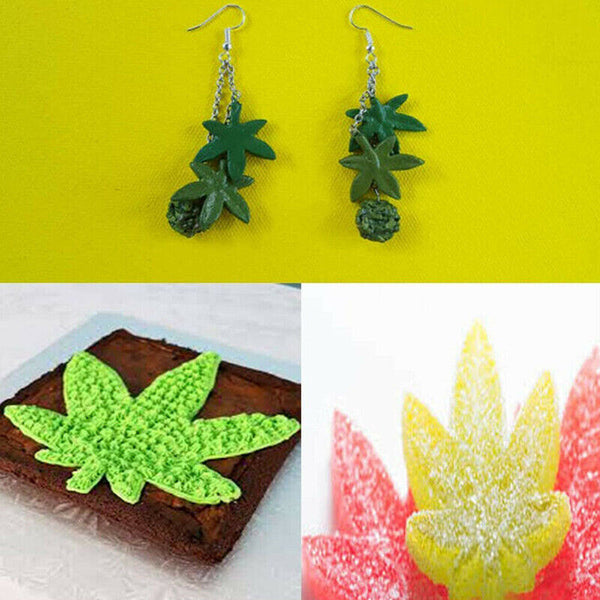 8 Maple Leaf Silicone Mold Baking Moulds For Mousse Cake Fondant Chocolate Candy