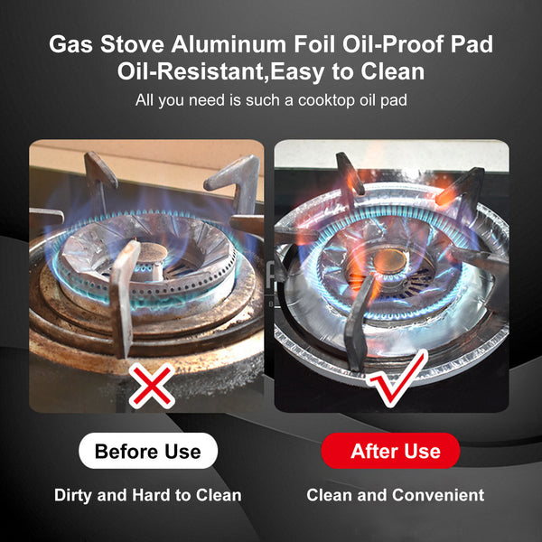 10PCS Stove Top Covers Reusable Non-stick Foil Gas Burner Protector Liner Tools