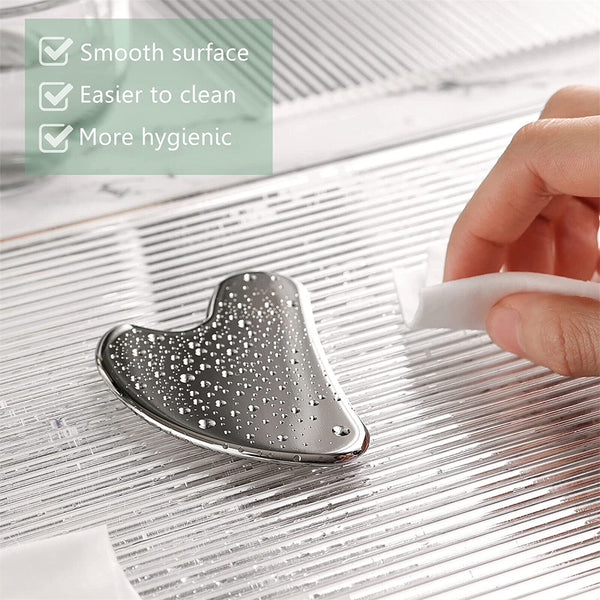 Stainless Steel Gua Sha Massage Tool Facial Scraper Eye Roller Shaping Massager