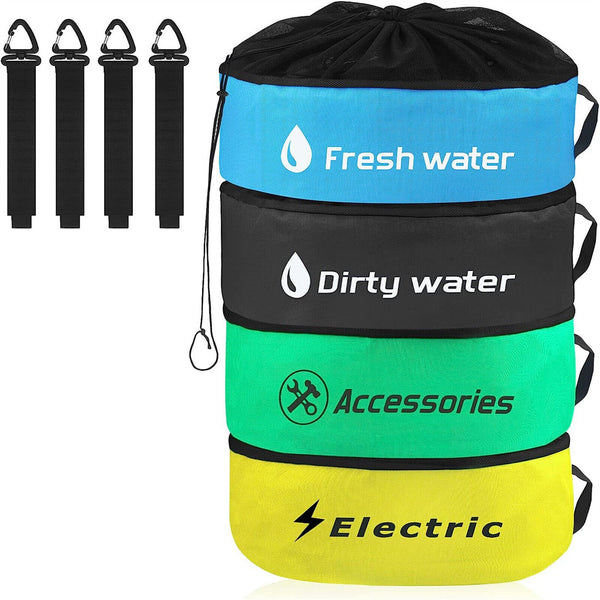 Hose Bag Caravan Camping RV Cable Organizer Water Hose Electrical Cords Storage