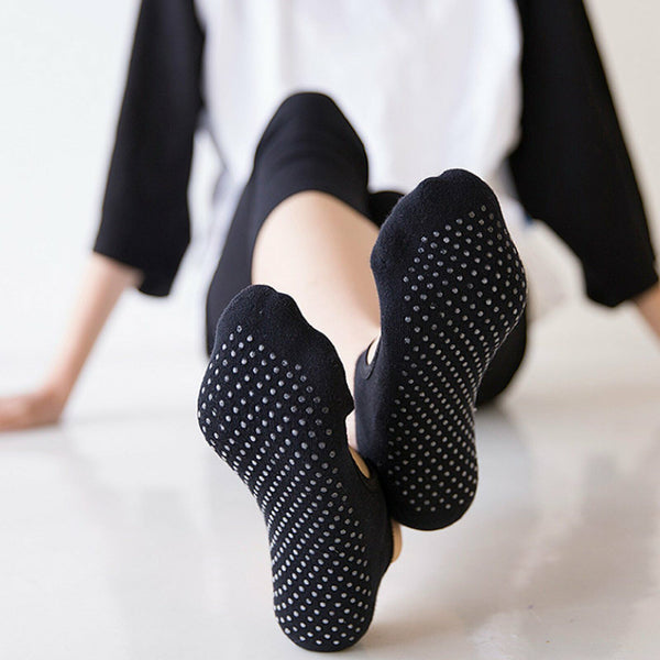 Yoga Socks Non Slip Pilates Massage Ballet Socks with Grip Exercise Cotton Gym