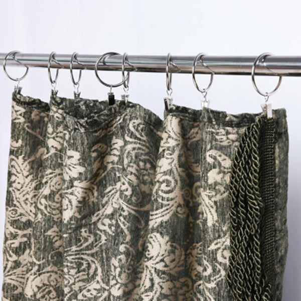 20X Multipurpose Window Curtain Clothes Metal Clips Rings Hook Hanging Silver AU