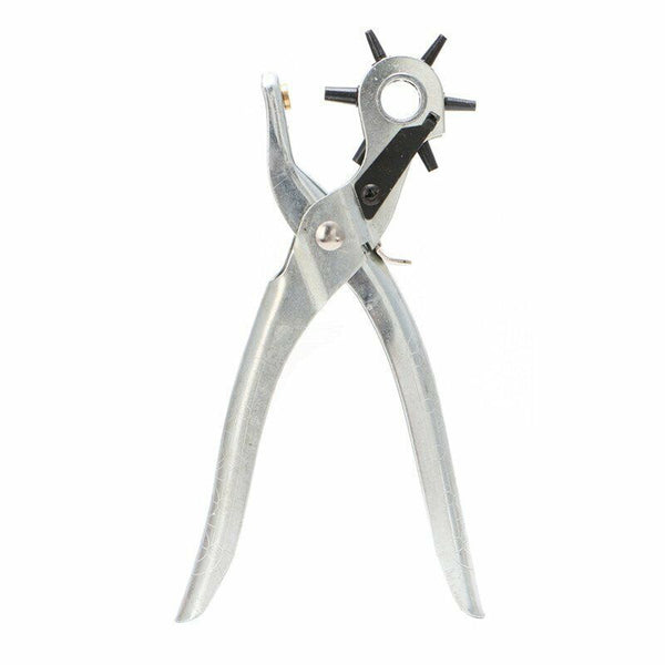 Leather Belt Eyelet Hole Punch Plier Puncher Craft Hand Tool 2.5-4.5mm Revolving
