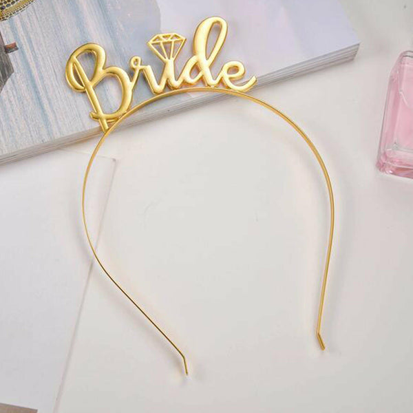 Bride To Be Hen Veil Sash Tiara Hens Night Bridal Shower Wedding Accessories Set