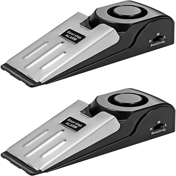 Home Door Stop Alarm Security Wedge Door Stop Alert Detection Burglar Alarm