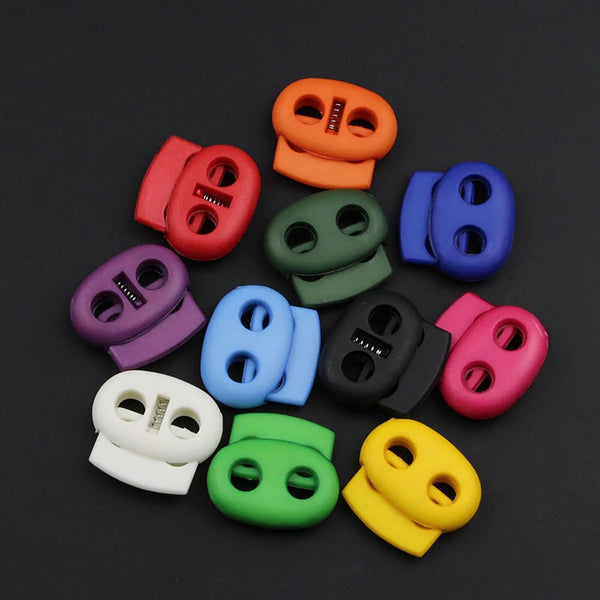 5mm Hole Stopper Cord Lock Bean Toggle Clip Apparel Shoelace Cord Lanyard