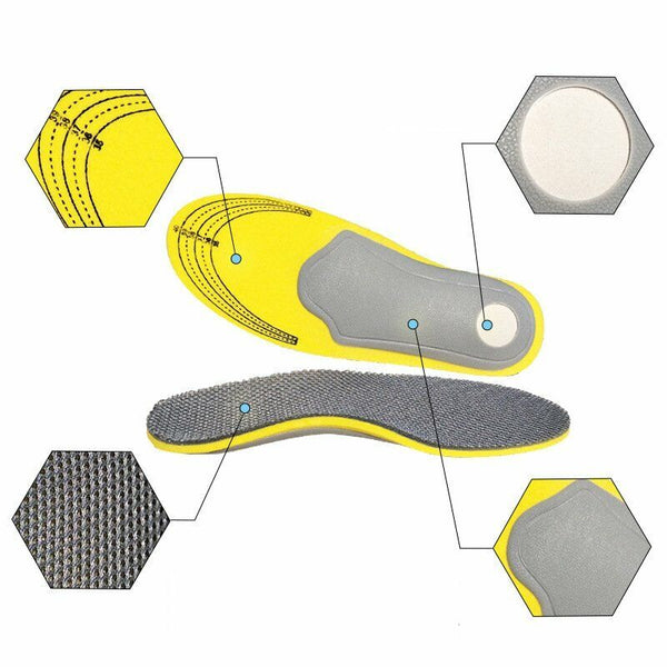 Orthotic Shoe Insoles Arch Support Pain Relief Orthopedic Inner Sole Men/Women - Lets Party