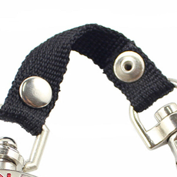 3-in-1 Compass Thermometer Outdoor Hiking Tactical Survival Carabiner Key Ring