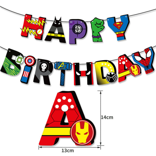 Avengers Party Supplies Set – Kids Superhero Birthday Decorations Kit