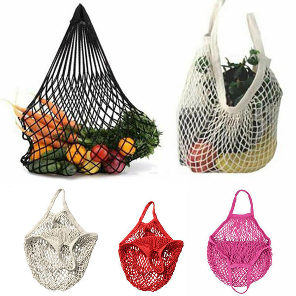 Mesh Net Turtle Bag String Shopping Bag Reusable Fruit Storage Handbag Totes AU
