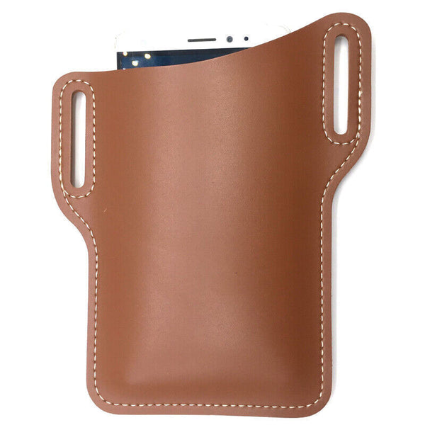 Men's Belt Clip Loop Holster Waist Bag Leather Pouch Cover Case For Mobile Phone