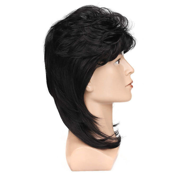 Mullet Wig Hair Costume Party Dress Up 70s 80s Aussie Bogan Rock - Golden Blonde