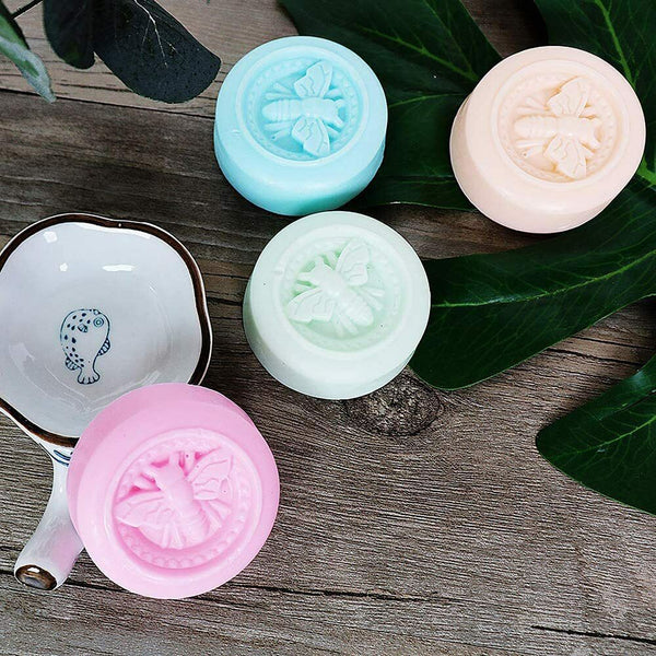 6 Cavity Honey Bee Shaped Silicone DIY Handmade Soap Candle Mold Craft Mould AU