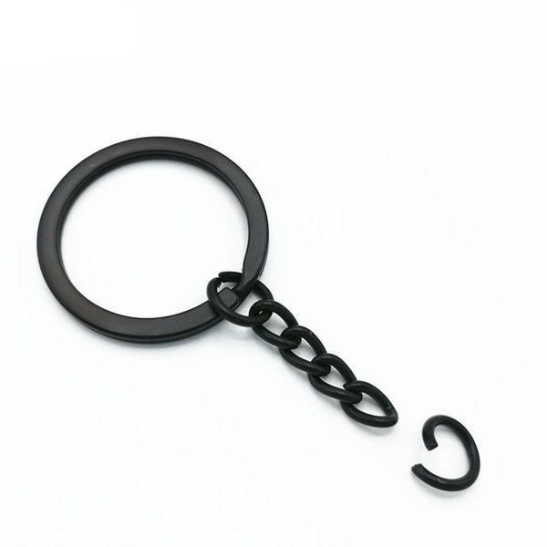 Bulk Split Metal Key Rings Keyring Blanks With Link Chains For DIY Craft
