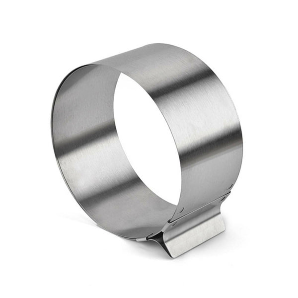 2PCS Adjustable Mousse Round Cake Mold Stainless Steel Baking Mould Baking Tool