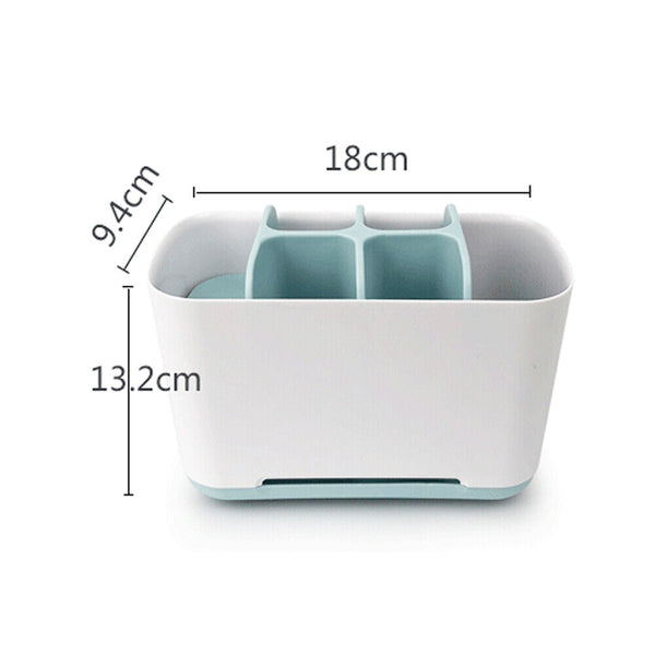 Blue toothbrush holder bathroom storage large multifunctional storage box - Lets Party
