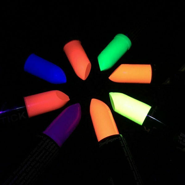 UV Neon Lipstick Fluorescent Glow Make Up Face Party Bright Fancy Dress Makeup - Lets Party