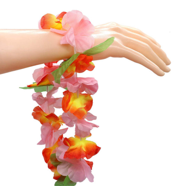 6X Summer Essentials Hawaiian Hawaiian Leaf Flower Head Rings Decorate Brand AU