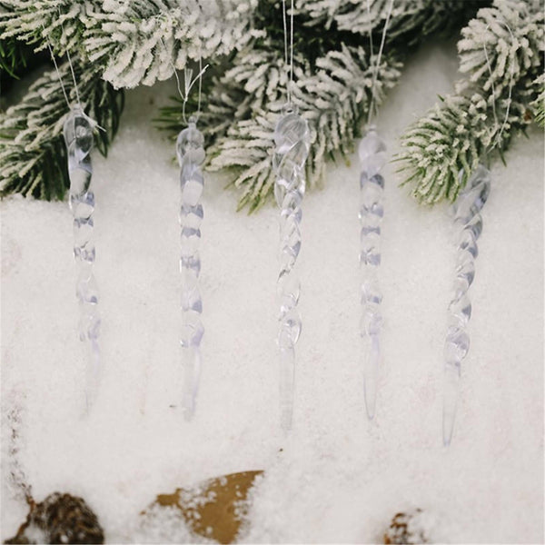 Christmas Droplet Icicle Ornaments DIY Hanging Xmas Tree Decor Party AU