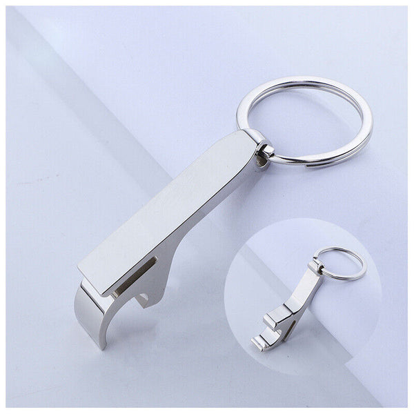 Bottle Opener Keyring Keychain Metal Beer Bar Tool Claw Gift Wall Key Ring