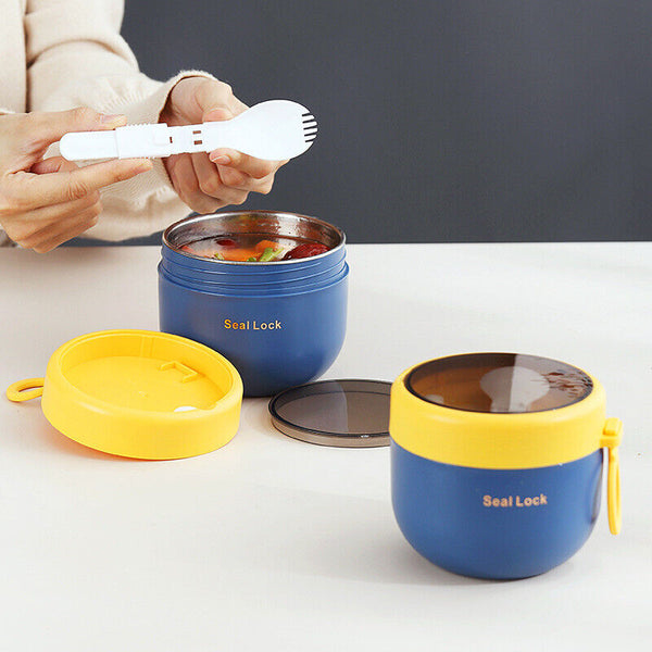 Lunch Box Thermos Food Flask Stainless Steel Insulated Food Soup Jar Container