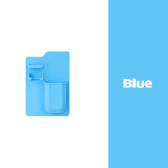1PC Blue Space Toothbrush Holder Shower Organizer Silicone Bathroom Storage Razor
