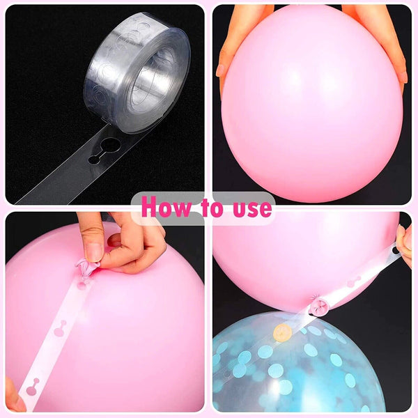 126PCS Gender Reveal Balloon Arch Garland Kit Moon Star Pink Blue Baby Shower