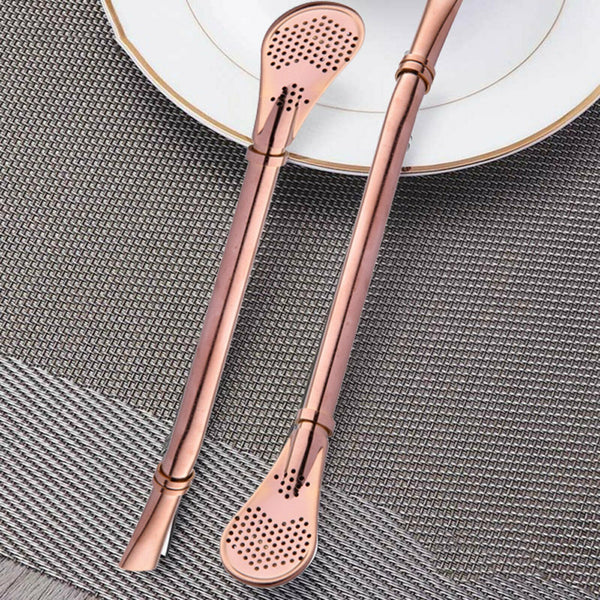 Thick Shake Milkshake Stainless Steel Straws Reusable Metal Drinking Straw Brush - Lets Party