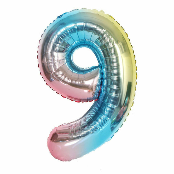 81cm Iridescent Rainbow Foil Balloons 32