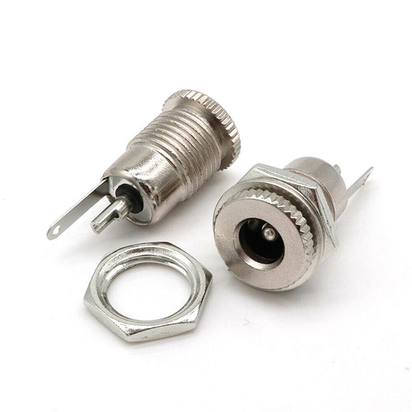 10pcs 5.5 mm x 2.1mm DC Power Jack Socket Female Panel Mount Connector DC 30V 5A