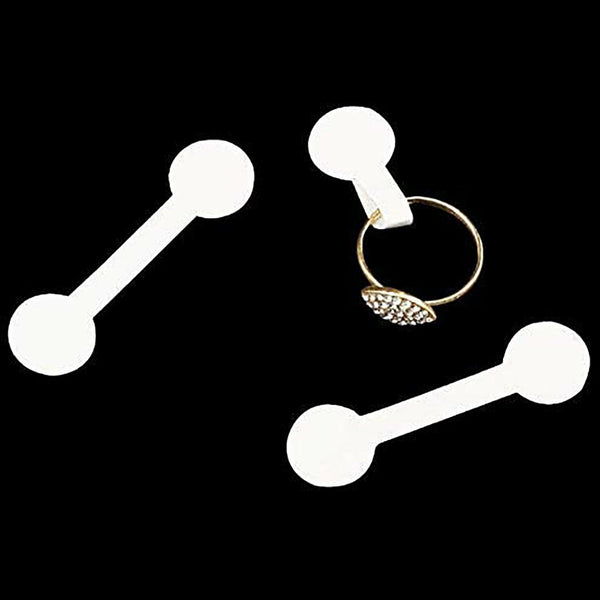 White Jewellry Ring Jewelry Tag Sticker Self Adhesive Pendant Price Label