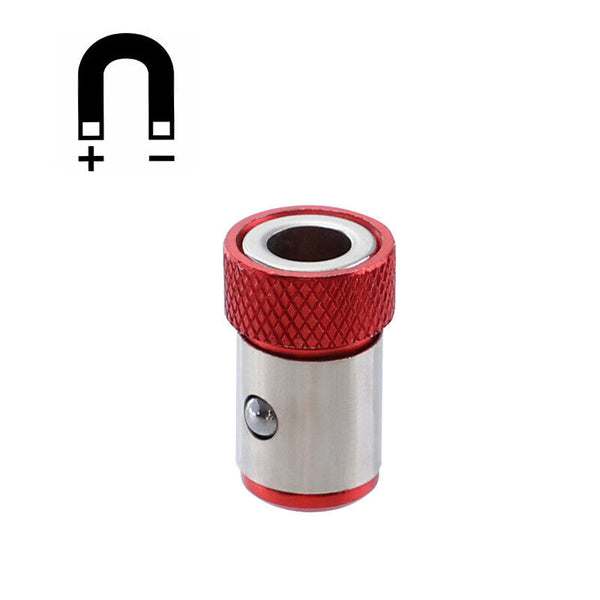 Drill Head Screwdriver Bits Strong Magnetizer Metal Magnetic Ring Red AU