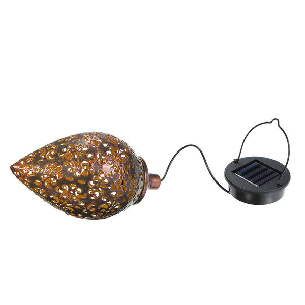 Solar Powered LED Morrocan Lantern Light Hanging Lamp Garden Outdoor Landscape