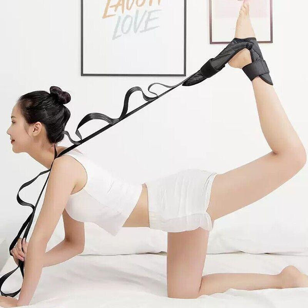 Yoga Flexibility Stretch Band Leg Fascia Stretcher Strap Ballet Gym Trainer AU