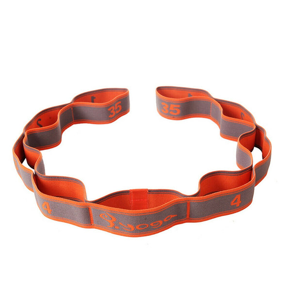 9 Segment Yoga Stretch Strap Training Belt Leg Body Fitness Exercise Gym Elastic - Lets Party