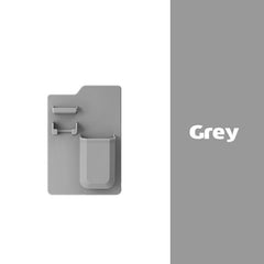 1PC Grey Space Toothbrush Holder Shower Organizer Silicone Bathroom Storage Razor