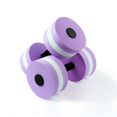 2x Purple Water Dumbbells Aquatic Exercise Dumb bells Water Aerobics Workouts Barbells