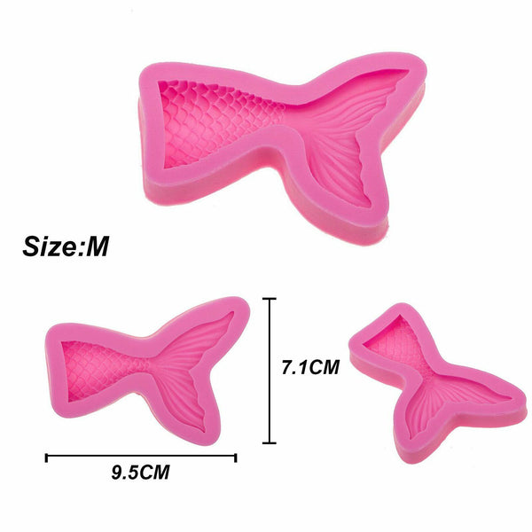 Sea Beach Nautical Animals Mermaid Silicone Fondant & Chocolate Mould Mold