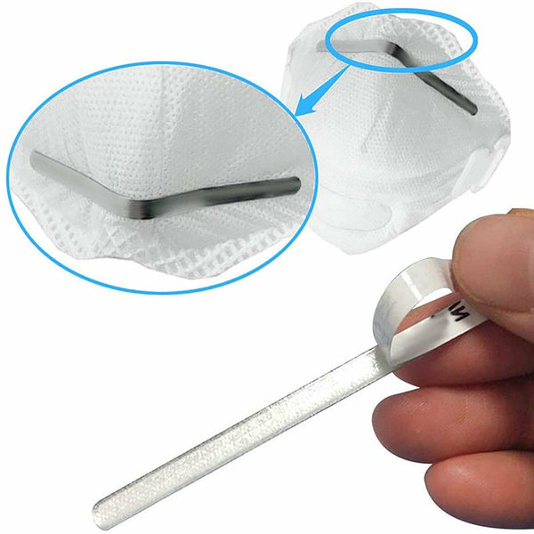 Nose Bridge Strip Aluminum Wire 90MM Adhesive Metal for Face Mask Making