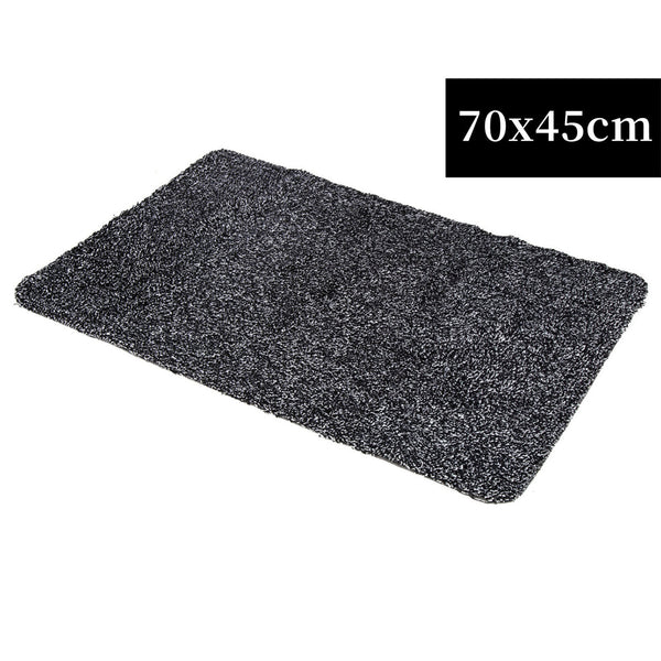 Two Super Absorbent Magic Doormat Pet Mat Step Clean Non Slip Dirt Mud Trapper