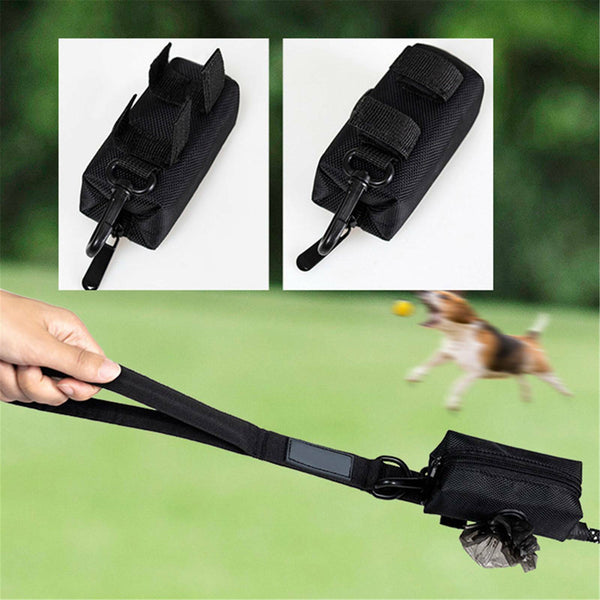 Dog Poop Bag Holder Pet Puppy Garbage Waste Pick Up Bags Dispenser Pouch Outdoor