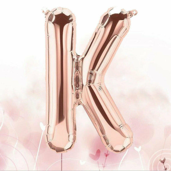 40cm Birthday Foil Balloons Letter Balloon Party Wedding Rose Gold 16