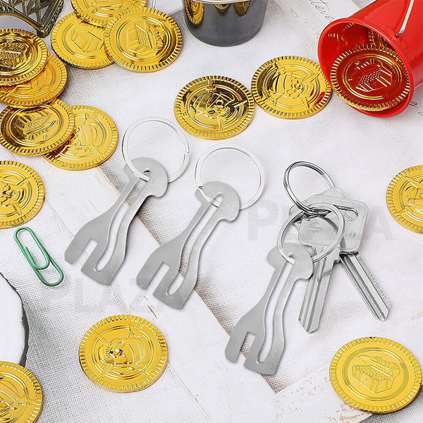 2/4/6x AUSSIE SHOPPING TROLLEY TOKEN MASTER KEY - Lets Party