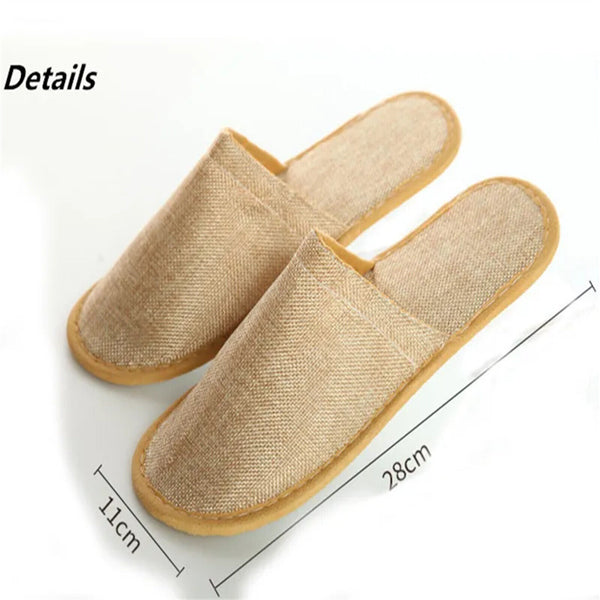 20/40/100Pairs Disposable Slippers Hotel Home Guest Closed Shoes Linen Shoes AUS