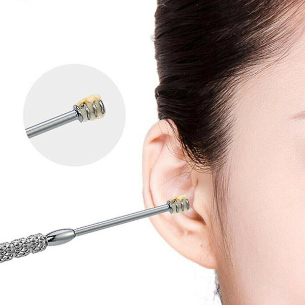 7X Stainless Steel Ear Wax Remover Cleaner Ear Wax Removal Kit Ear pick Curette - Lets Party