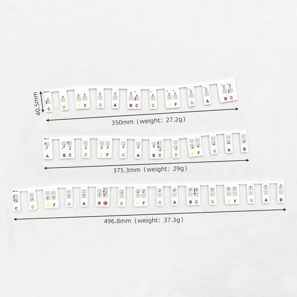 2Pcs Silicone Keyboard Piano Sticker 88 Keys Note For Learner Reusable Label AU