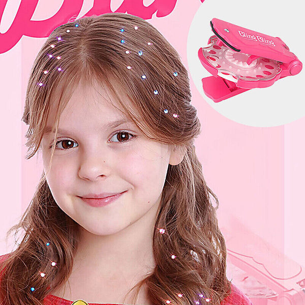 Diamond Hair Sparkle Stapler Machine Tools Kit Gems for Shirt Decor Girls AUS