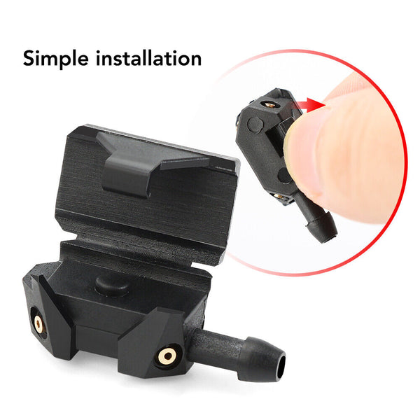 2Pcs Car Universal Windscreen Arm Washer Wiper Blade Spray Water Nozzles Jets